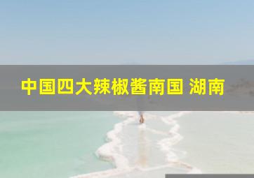 中国四大辣椒酱南国 湖南